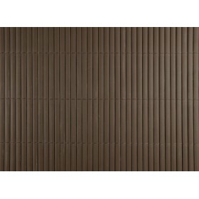 Canisse Artificielle : 4 rouleaux de Canisse PVC double face 10 mm occultant 3/5 Coloris chocolat 1 x 3 m