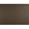 4 rouleaux de Canisse PVC double face 10 mm occultant 3/5 Coloris chocolat 1 x 3 m