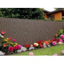 4 rouleaux de Canisse PVC double face 10 mm occultant 3/5 Coloris chocolat 1 x 3 m