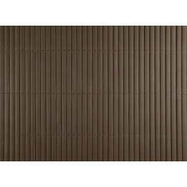 4 rouleaux de Canisse PVC double face 10 mm occultant 3/5 Coloris chocolat 1.5 x 3 m