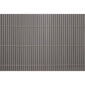 Canisse Artificielle : 4 rouleaux de Canisse PVC double face 10 mm occultant 3/5 Coloris taupe 1.5 x 3 m