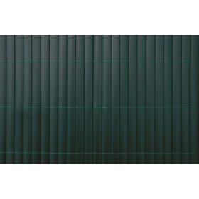 Canisse Artificielle : 4 rouleaux de Canisse PVC double face lame de 19 mm occultant 4/5 Coloris vert 1 x 3 m
