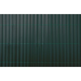 2 rouleaux de Canisse PVC double face lame de 19 mm occultant 4/5 Coloris vert 2 x 3 m