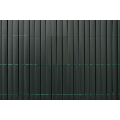 4 rouleaux de Canisse PVC double face lame de 19 mm occultant 4/5 Coloris vert Kaki 1 x 3 m