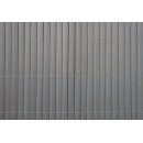 4 rouleaux de Canisse PVC double face lame de 19 mm occultant 4/5 Coloris gris clair 1 x 3 m