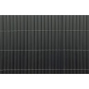 4 rouleaux de Canisse PVC double face lame de 19 mm occultant 4/5 Coloris Anthracite 1 x 3 m