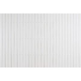 4 rouleaux de Canisse PVC double face lame de 19 mm occultant 4/5 Coloris Blanc 1.5 x 3 m