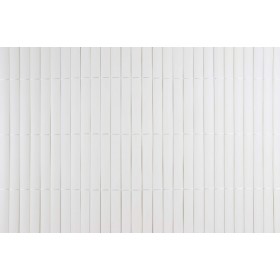 Canisse Artificielle : 2 rouleaux de Canisse PVC double face lame de 19 mm occultant 4/5 Coloris Blanc 2 x 3 m