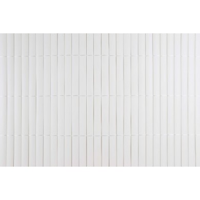 4 rouleaux de Canisse PVC double face lame de 19 mm occultant 4/5 Coloris Blanc 1 x 3 m