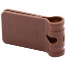 Lot de 100 fixations sp&eacute;cifiques brises-vue Nature coloris Chocolat
