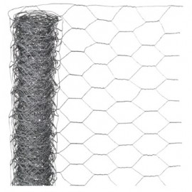 Grillage à Poule et Multi-Usages galvanisé maille de 25 mm haut 50 cm longueur 25 m