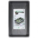 5 Terrines rigide pour semis Nature coloris anthracite H7,5 x 55 x 31 cm