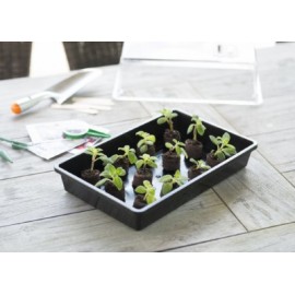 5 Terrines rigide pour semis Nature coloris noir H7,5 x 55 x 31 cm