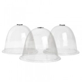 Mini Serre pour semis : Lot de  15 Cloches avec ventilation H30,5 x diam&egrave;tre 33,5 cm