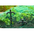 Lots de 40 ancres pour filet Nature crant&eacute; en polypropyl&egrave;ne H 25 cm