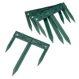 Lot de 20 clips de fixation Nature pour tuteurs et arceaux