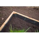 Lot de 5 toiles Toile de paillage noire Nature trait&eacute; anti UV 100 g/m&sup2; 1,34 x 0,84 m