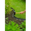 Lot de  50 Ancres clou torsad&eacute; pour bordure gazon en rouleau PP, noir H20 cm x 8 mm