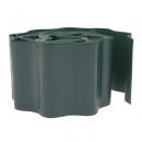 Lot de  4 Bordure &agrave; gazon PVC vert - H9 cm x 9 m