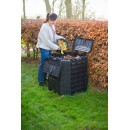 Silo thermocomposteur Nature PP, 350 l, noir, pliable - H81,6 x 73,5 x 73,3 cm