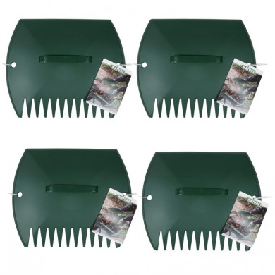 4 Ramasses-feuilles et débris de jardin Nature en polypropylène (PP) coloris vert,  poignées