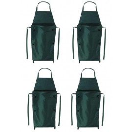 4 Tabliers de jardinage avec poche rabattable Nature