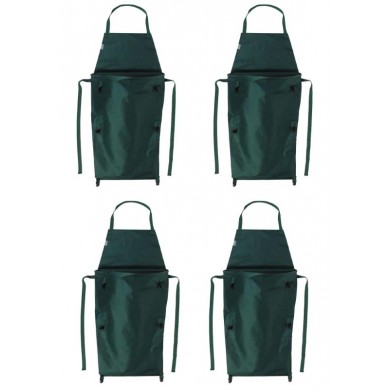 4 Tabliers de jardinage avec poche rabattable Nature