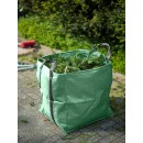 Lot de  4 Sac &agrave; d&eacute;chets multi-usages avec poign&eacute;es PP, vert, 170 g/m&sup2;, max. 200 kg, 325 l - H68 x 68 x 70 cm