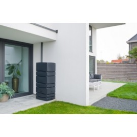 Récupérateur d’eau forme murale Nature H 165 x 77,5 x 57,3 cm 650 l