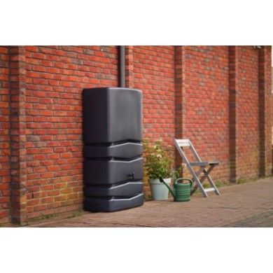 Récupérateur d’eau forme murale Nature H 135 x 77,5 x 38 cm 350 l
