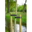 5 Bandeaux de tuteurage Nature en polypropyl&egrave;ne (PP) tiss&eacute;, coloris noir, 540 g/m&sup2;, largeur 5 cm et longueurs 2 m