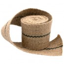 4 Bandeaux de tuteurage tiss&eacute;s en jute Nature , coloris naturel,  6cm longueur 2 m