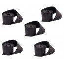5 Bandeaux de tuteurage Nature en polypropyl&egrave;ne (PP) tiss&eacute;, coloris noir, 540 g/m&sup2;, largeur 5 cm et longueurs 2 m