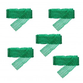 Tuteur Plante : 5 bandeaux de tuteurage en polypropyl&egrave;ne (PP) vert Nature 4 cm x 2 m