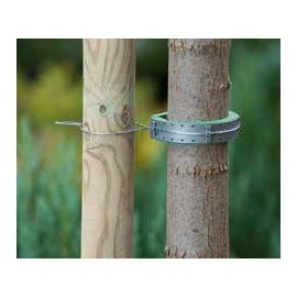 10 colliers de tuteurage Nature en polypropylène (PP) souple gris