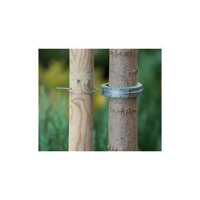 10 colliers de tuteurage Nature en polypropylène (PP) souple gris
