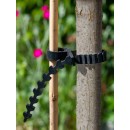 5 Colliers de tuteurage en PVC, avec syst&egrave;me de crans, permettant d'ajuster le serrage au diam&egrave;tre de l'arbre 90 x 2,25 cm