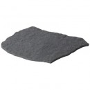 4 Pas japonais en caoutchouc recycl&eacute; Decor pierre naturelle gris H 1,5 x 53 x 45 cm