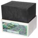 10 Dalles de jardin en caoutchouc Nature H 3 x 30 x 30 cm Decor pierre ardoise