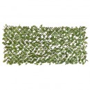 6 Treillis extensible Nature en osier avec feuillage Laurier palme 90 x 180 cm