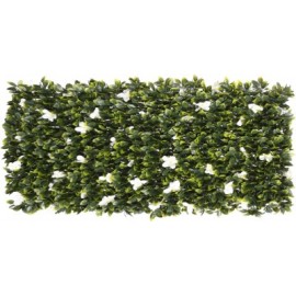 4 Treillis extensible Nature en osier avec feuillage Jasmin 100 x 300 cm
