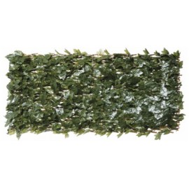 4 Treillis extensible Nature en osier avec feuillage Lierre 100 x 200 cm