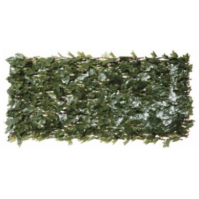 4 Treillis extensible Nature en osier avec feuillage Lierre 100 x 200 cm