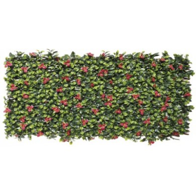 4 Treillis extensible Nature en osier avec feuillage Bougainvillier 100 x 200 cm