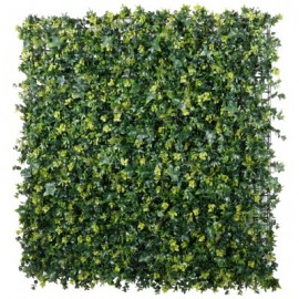5 Dalles végétale murale artificielle Nature décor de Lierre 100 x 100 cm