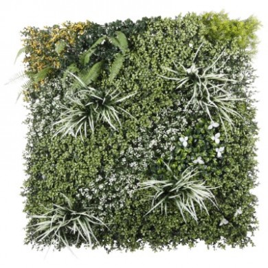 5 Dalles végétale murale artificielle Nature décor Forêt 100 x 100 cm