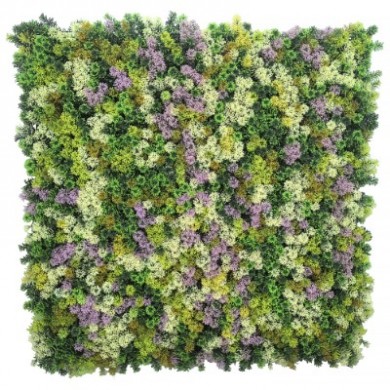 5 Dalles végétale murale artificielle Nature décor Taiga 100 x 100 cm