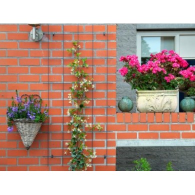 5 Treillis métallique décoratif Metalex Nature H 145 x 72,5 cm acier galvanisé plastifié vert