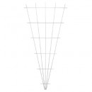 Treillis m&eacute;tallique d&eacute;coratif Metalex en forme de V en acier galvanis&eacute; H 145 x 5/75 cm