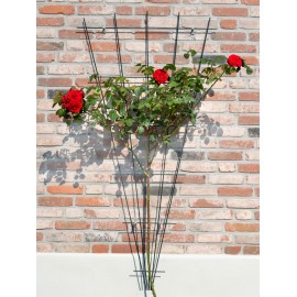 5 Treillis métallique décoratif Metalex en forme de V en acier galvanisé H 145 x 5/75 cm